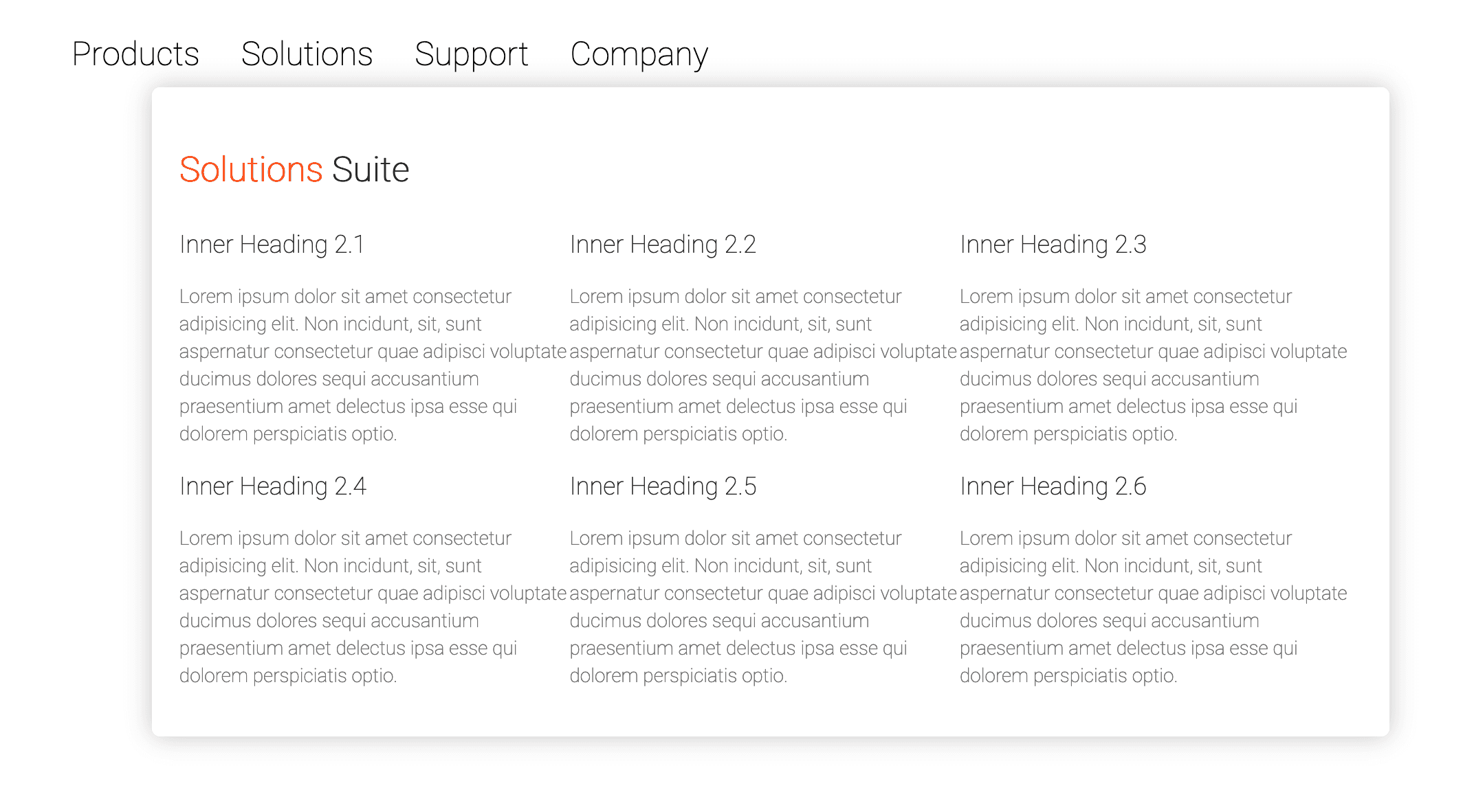 Mega Menu using CSS only